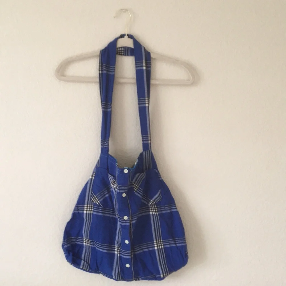 Hobo Bag Button-down Reversible Shoulder Boho